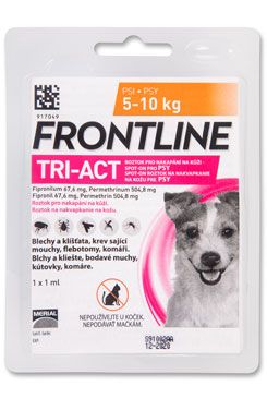 Frontline TRI-ACT Spot on dog S 5-10kg