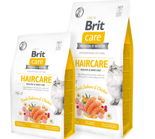 Brit Care Cat Grain Free Haircare Healthy and Shiny Coat 2kg
