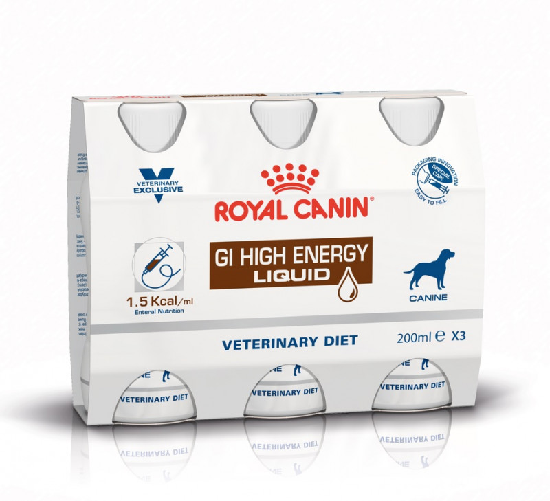 Royal Canin VDIET High Energy Dog Liquid 200 ml x 3