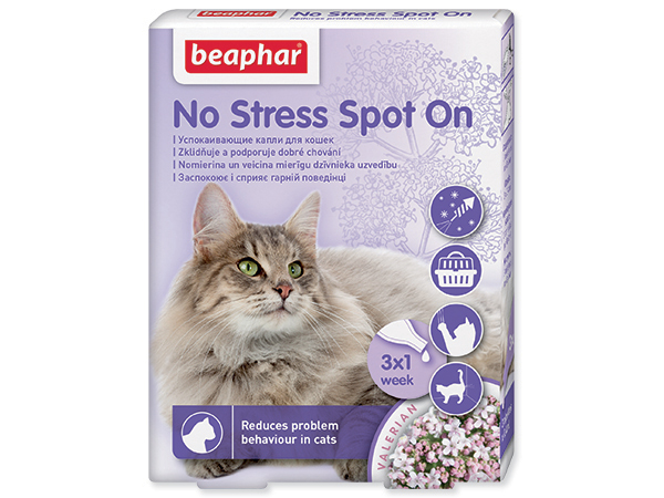 Beaphar Spot on No Stress kočka 3x0,4ml
