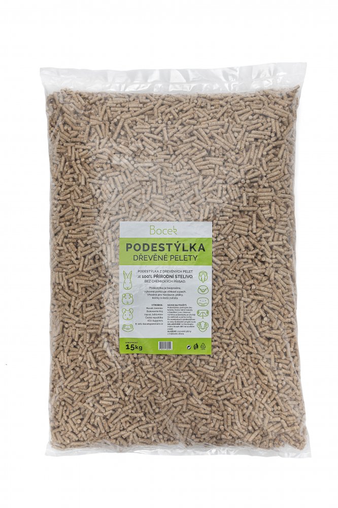 Podestýlka Bocek - dřevěné peletky