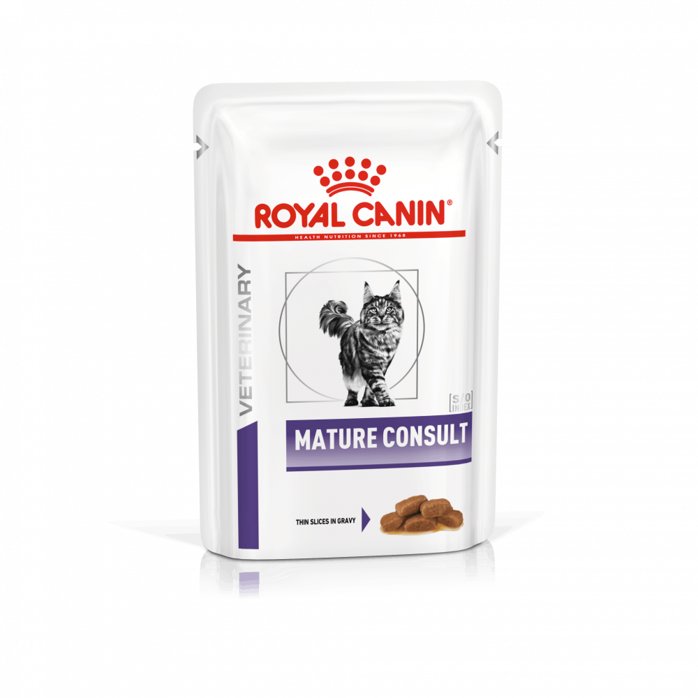 Royal Canin VD Cat Mature Consult Slices in Gravy 12x85g