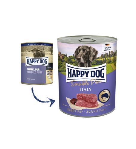 Happy Dog konzerva Buffel Pur Italy 800g