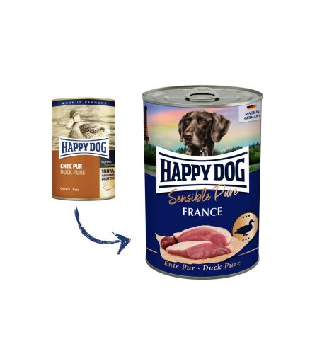 Happy Dog konzerva Ente Pur France 6x800g