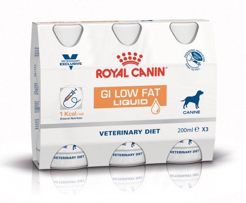 Royal Canin Veterinary Diet Gi Low Fat Dog Liquid 200 ml x 3