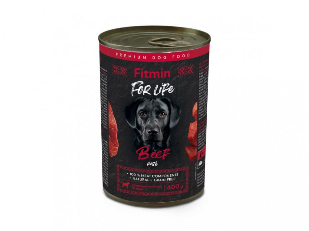 Fitmin For Life Dog konzerva Beef 