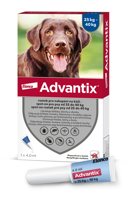 Advantix pro psy spot-on nad 25kg 1x4ml