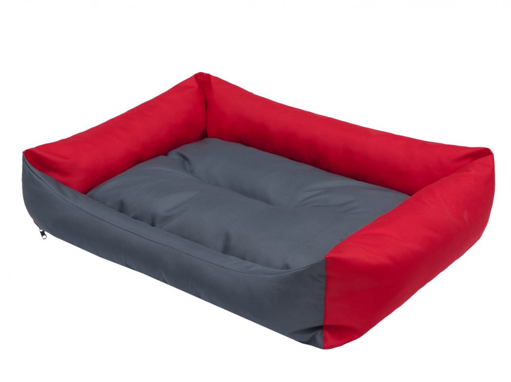 Pelech Eco Dog Bed černo/červený L
