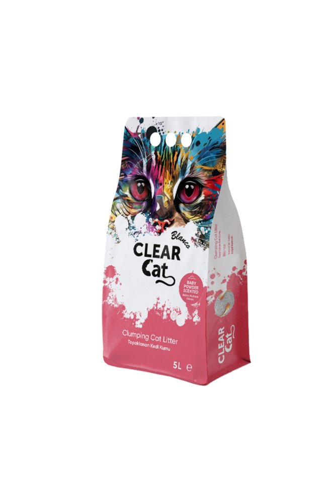 Kočkolit Clear Cat Blanco Baby Powder 5l