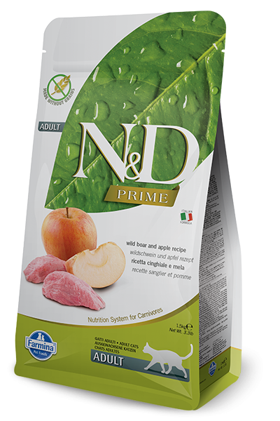 N&D Cat Prime Adult Boar & Apple 1,5kg