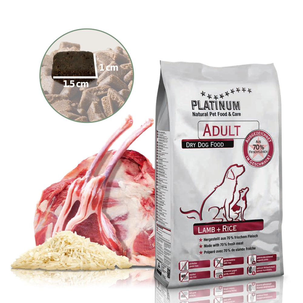 Platinum Natural Adult Lamb & Rice 1,5kg