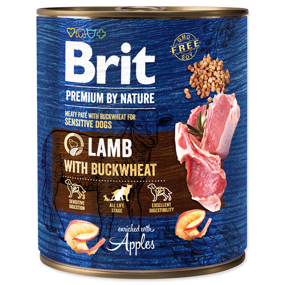 Brit Premium by Nature Dog Konzerva Lamb with Buckwheat 800g