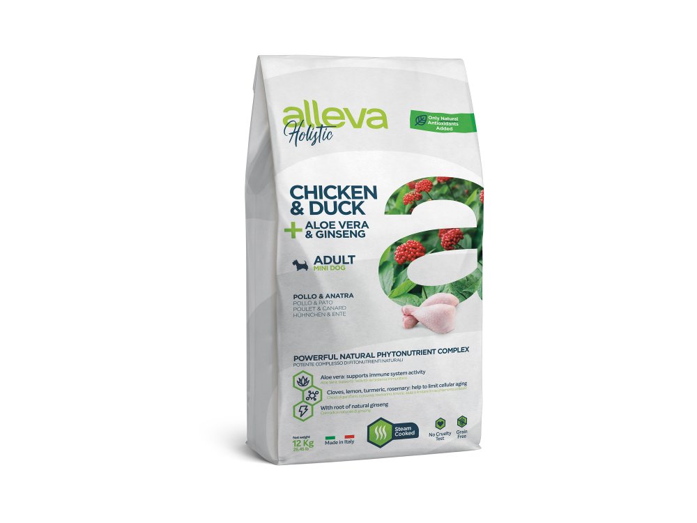 Alleva Holistic Adult Chicken & Duck Mini 12kg