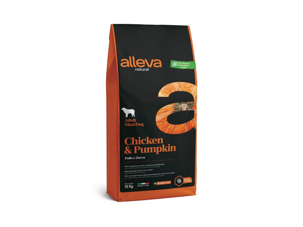 Alleva Natural Adult Chicken & Pumpkin Maxi 12kg