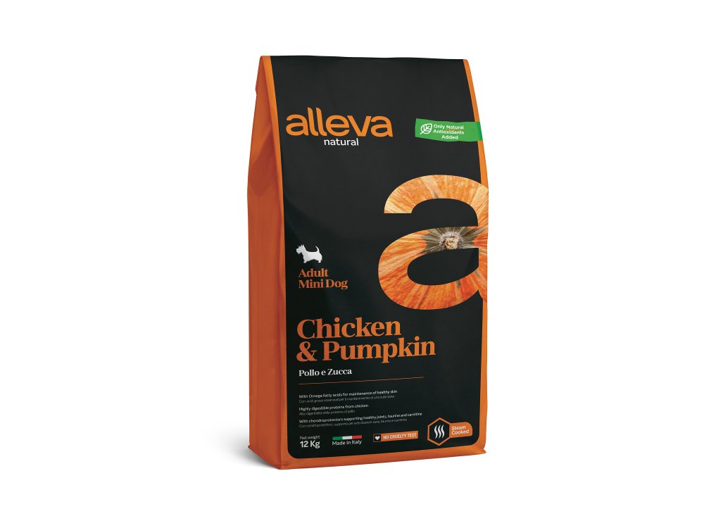 Alleva Natural Adult Chicken & Pumpkin Mini 12kg