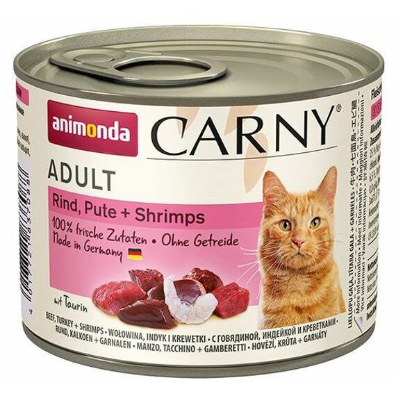 Animonda Cat Carny Adult hovězí + krůta + krevety 200g
