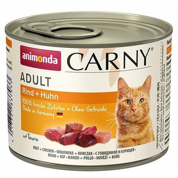 Animonda Cat Carny Adult hovězí + kuře 200g