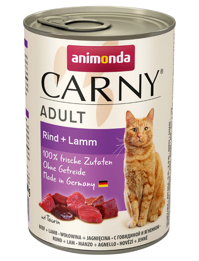 Animonda Cat Carny hovězí + jehně 400g