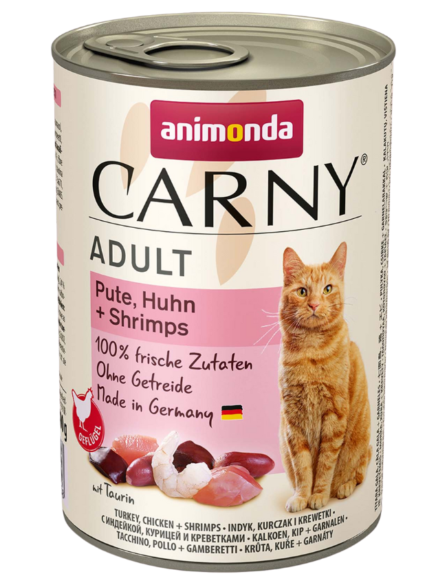 Animonda Cat Carny hovězí + krůta a krevety 400g