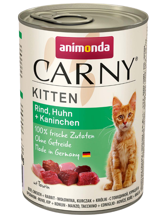 Animonda Cat Carny Kitten hovězí + kuře + králík 400g