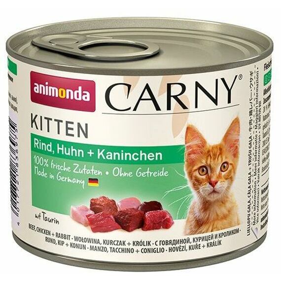 Animonda Cat Carny Kitten hovězí + kuře + králík 200g