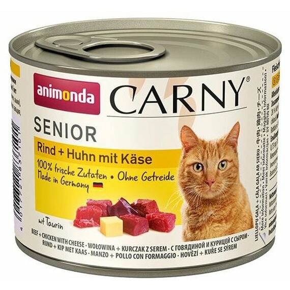 Animonda Cat Carny Senior hovězí, kuře + sýr 200g