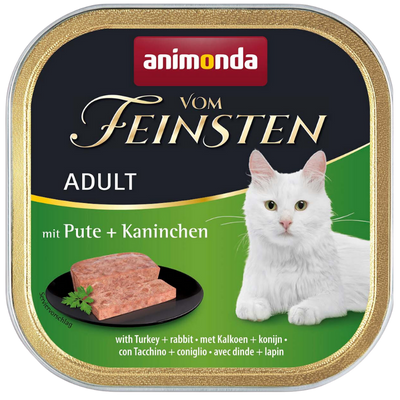 Animonda Paštika Cat Classic krůta, králík 100g