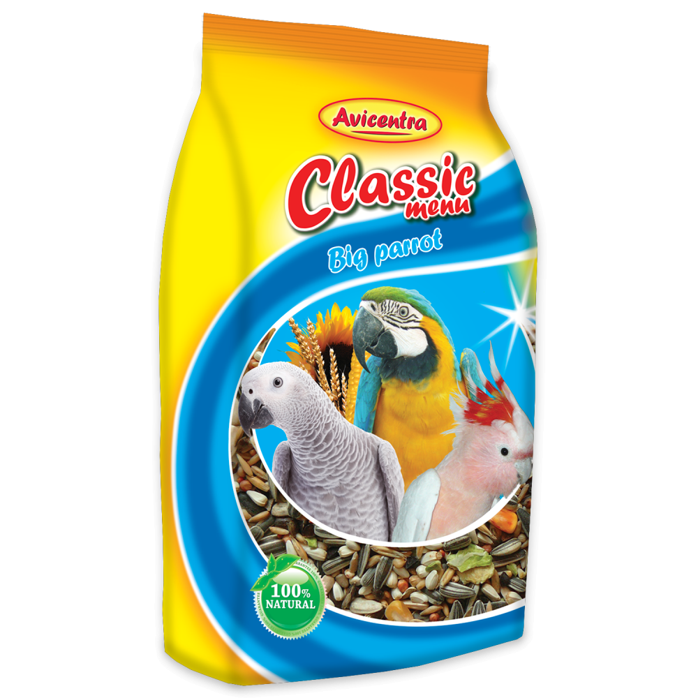 Avicentra Classic menu Velký papoušek 1kg