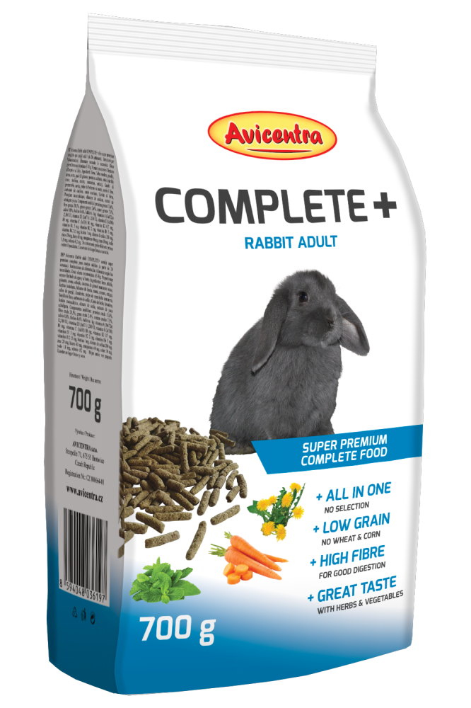 Avicentra COMPLETE+ Králík adult 700g