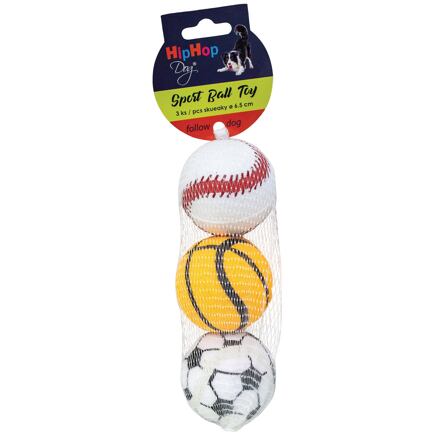 HipHop Tenisový míč sportovní 6,5 cm (3 ks v bal.)