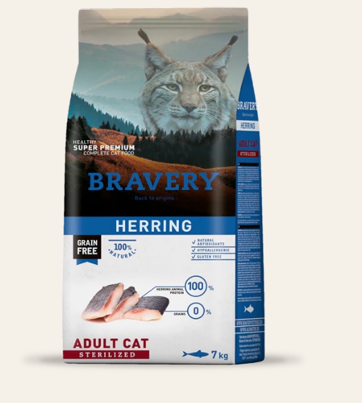 Bravery Cat Sterilized Herring 7kg