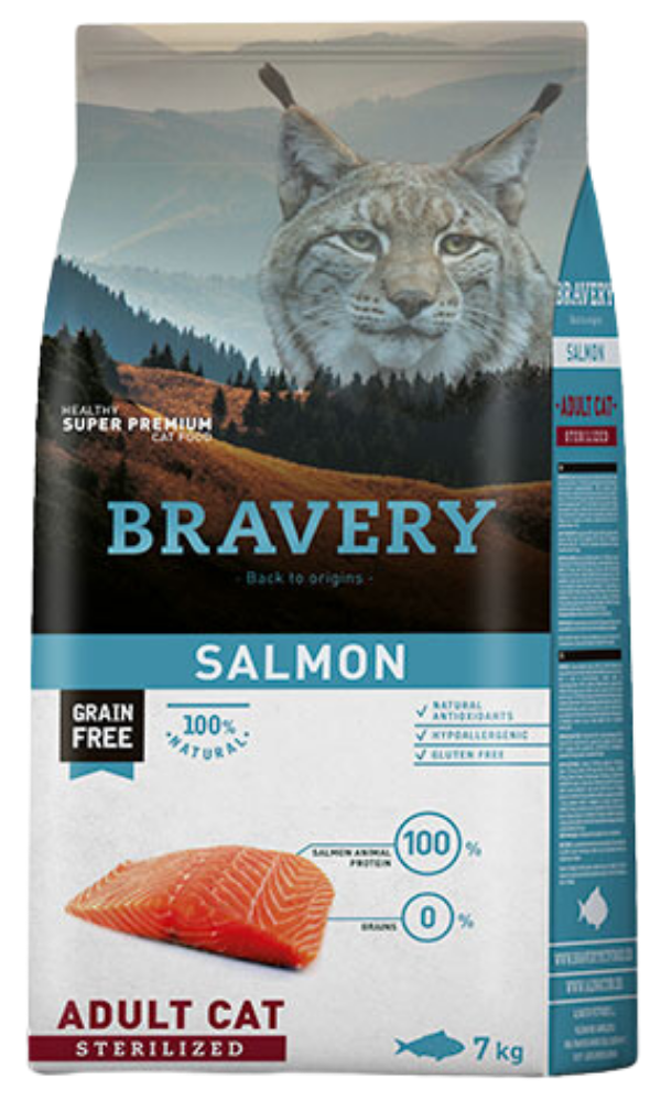 Bravery Cat Sterilized Salmon 2x7kg