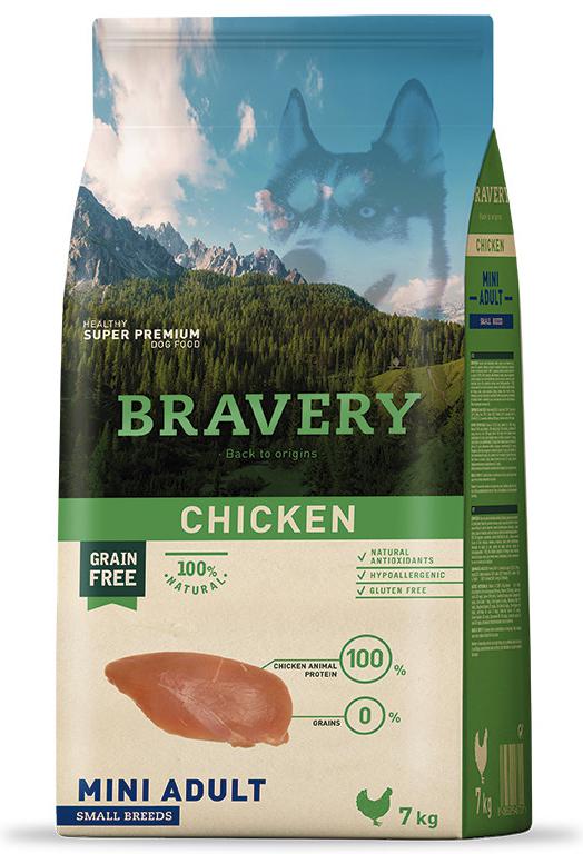 Bravery Dog Adult Mini Chicken 2x7kg