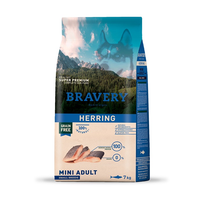 Bravery Dog Adult Mini Herring 2kg