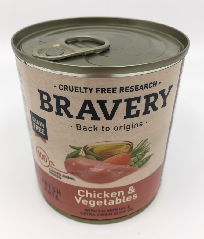 Bravery Dog konzerva Adult Chicken & Vegetables 290g