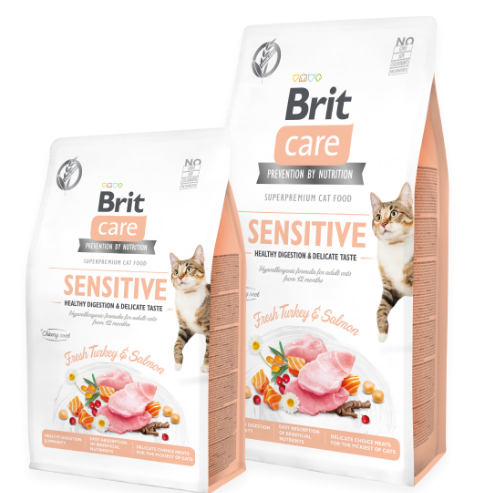 Brit Care Cat Grain Free Sensitive Healthy Digestion and Delicate Taste 2kg
