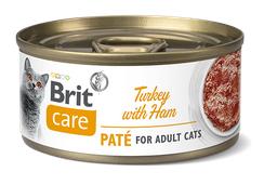 Brit Care Cat konzerva Paté Turkey with Ham 70g