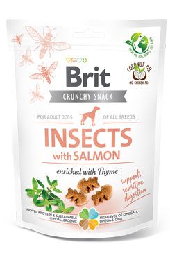 Brit Care Dog Crunchy Cracker Insects with Salmon enriched with Thyme 200g