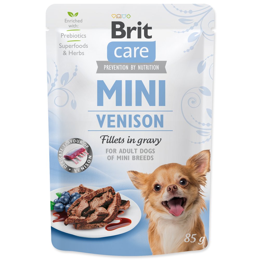 Brit Care Dog Mini Kapsička Venison Fillets in Gravy 24x85g