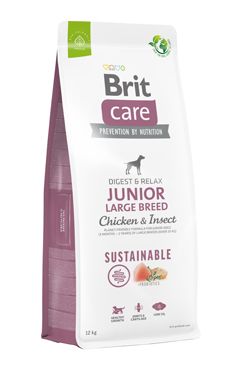 Brit Care Sustainable Junior Large Breed Chicken & Insect 2x12kg