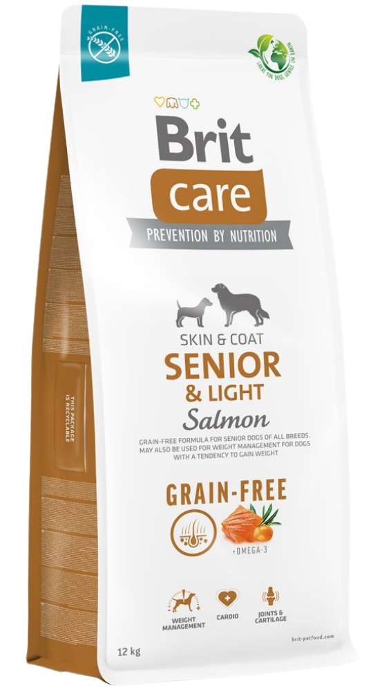 Brit Care Grain Free Senior & Light Salmon 12kg