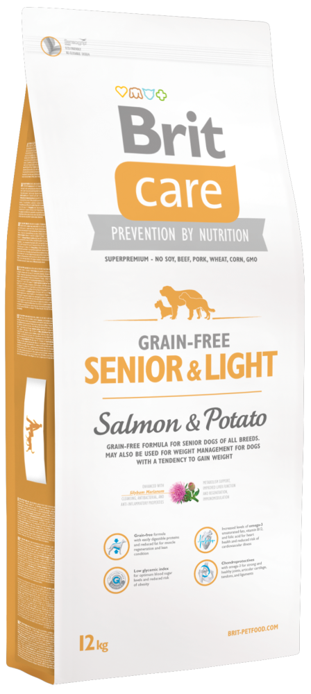 Brit Care Grain Free Senior & Light Salmon & Potato_stare