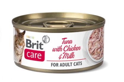 Brit Care Cat konzerva Tuna with Chicken and Milk 70g