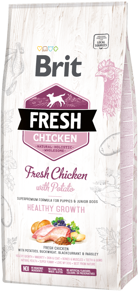 Brit Fresh Chicken with Potato Puppy Healthy Growth 12kg