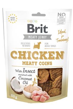 Brit Jerky Chicken with Insect Meaty Coins 80g