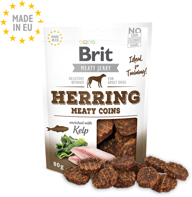 Brit Jerky Herring Meaty Coins 80g