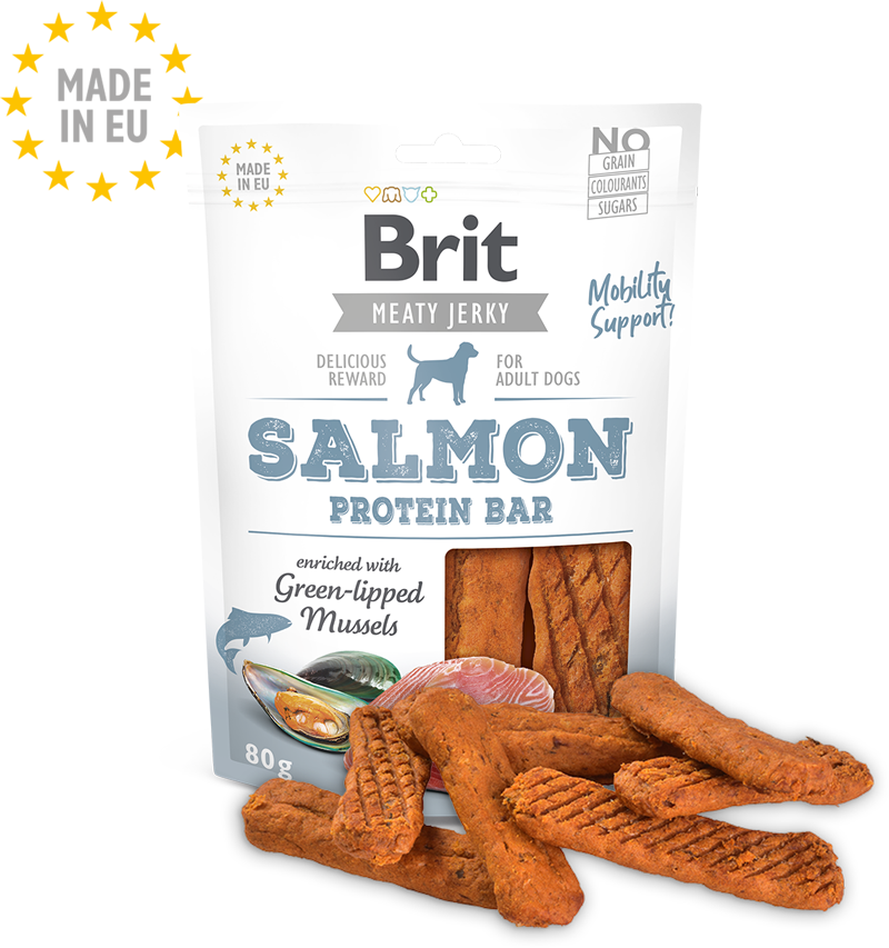 Brit Jerky Salmon Protein Bar 80g_d