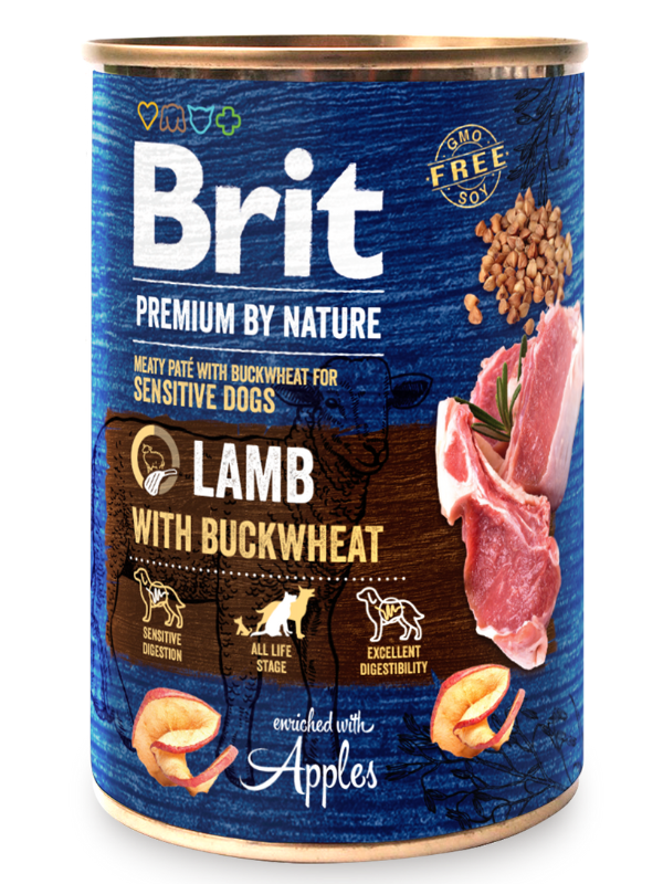 Brit Premium by Nature Dog Konzerva Lamb with Buckwheat 400g