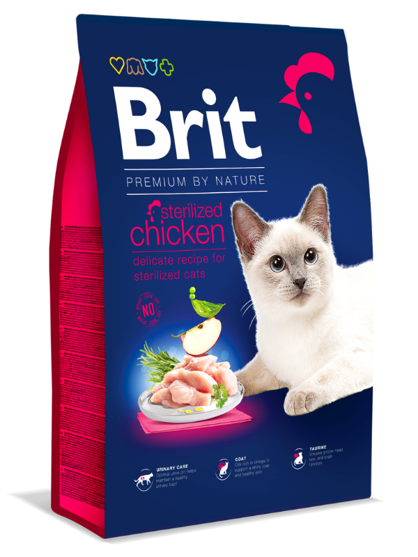 Brit Premium Cat by Nature Sterilized Chicken 1,5kg