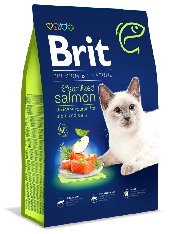 Brit Premium Cat by Nature Sterilized Salmon 1,5kg